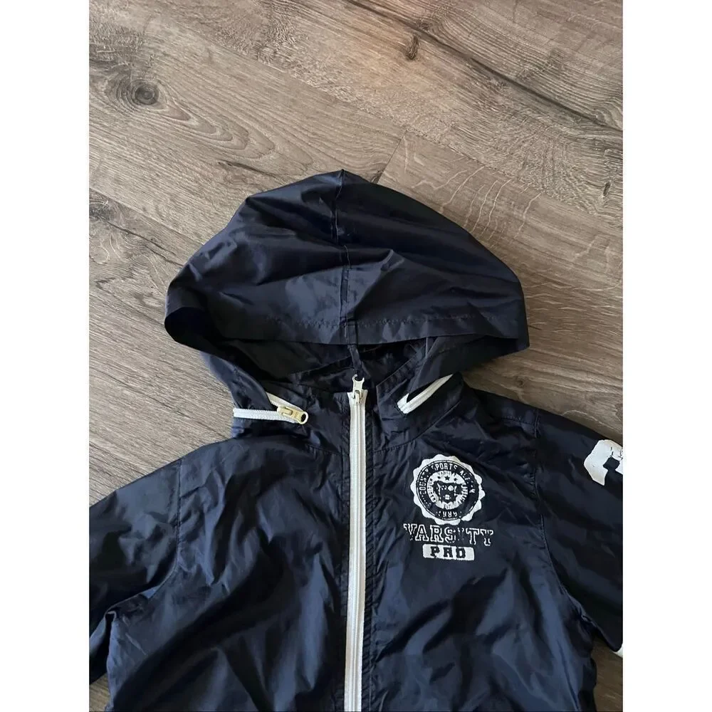The Children's Place  Varsity Pro Jacket Long Sleeve Zip Up Navy Blue size 4T